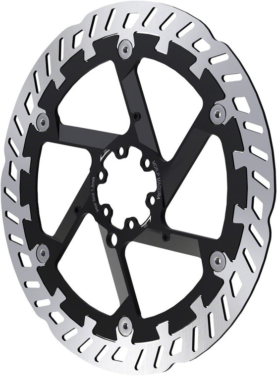 Magura MDR-P Disc Brake Rotor - 220mm, 6-Bolt, For eBike, Silver/Black