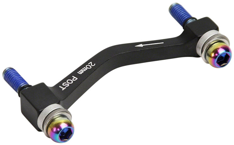 SRAM Post Bracket 20P Standard Mount - Includes Bracket and Stainless Steel Rainbow Bolts