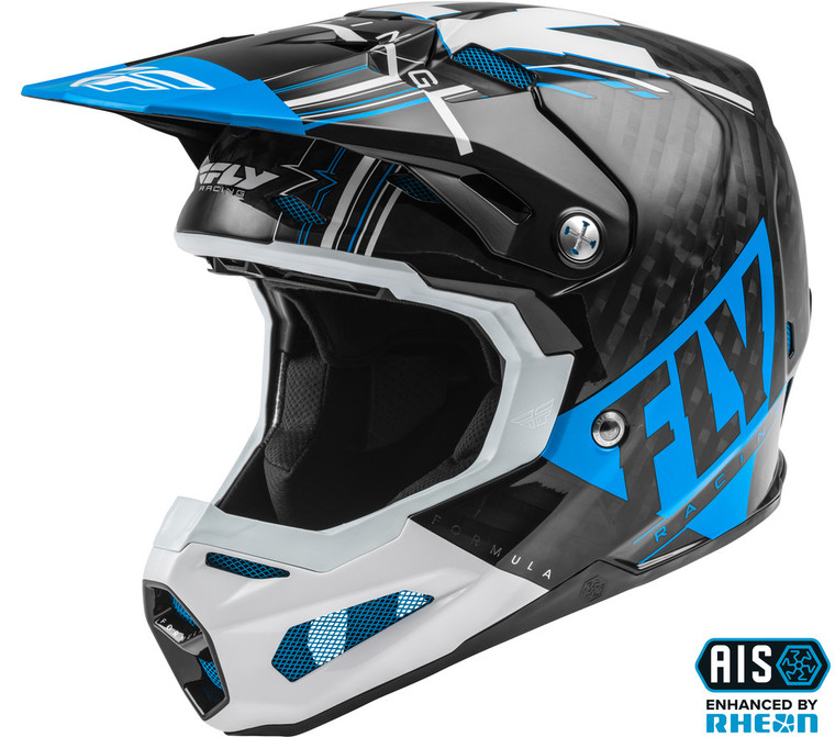 Fly Racing Formula Carbon Vector Helmet | Blue/White/Black