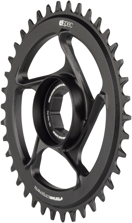 e*thirteen by The Hive e*spec Aluminum Direct Mount Chainring 38t for Brose S Mag, Black