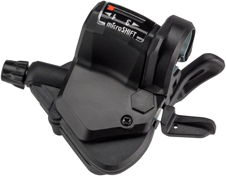 microSHIFT Mezzo Left Thumb-Tap Shifter, Triple, Optical Gear Indicator, Shimano Compatible