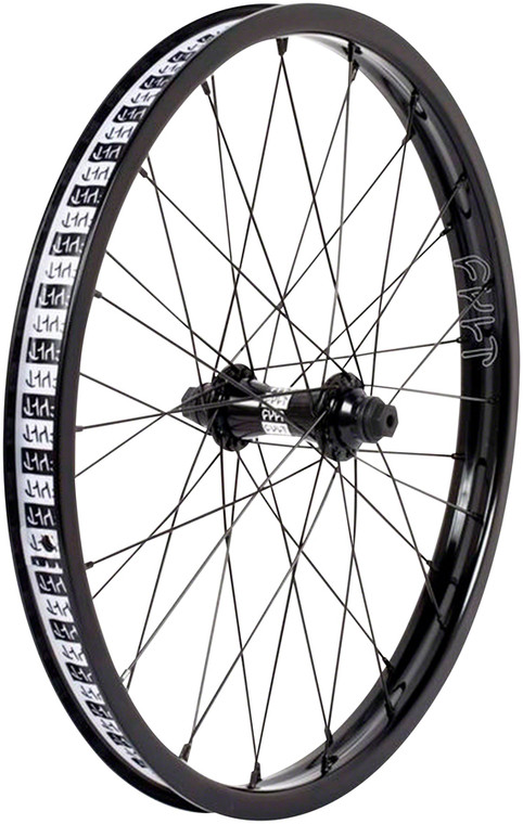 Cult Crew Front Wheel - 20", 3/8" x 100mm, Rim Brake, Black, Clincher