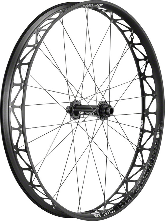 DT Swiss Big Ride Front Wheel - 26" 15x150mm Center-Lock Black/White Clincher