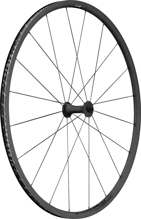 DT Swiss PR 1400 DICUT OXiC Front Wheel - 700, QRx100mm, Rim Brake, Black, 21mm