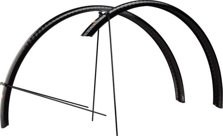 Velo Orange Hammered 700c x 45 Fender Set: Black (700c x 25-35)