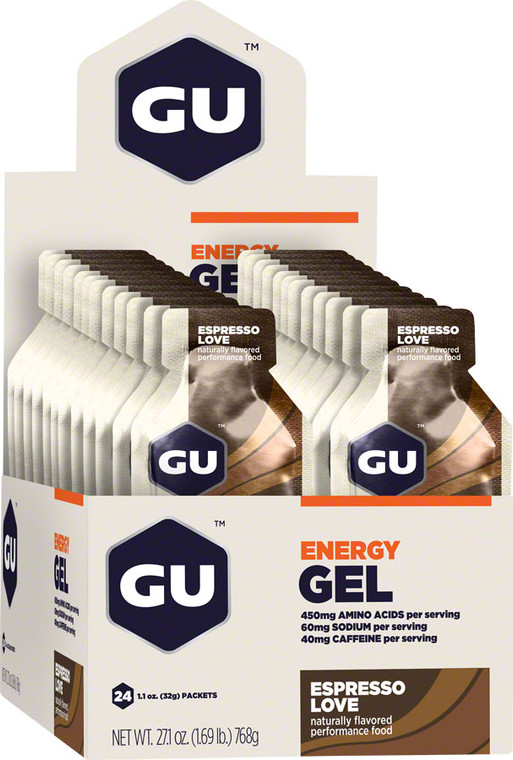 GU Energy Gel: Espresso Love, Box of 24