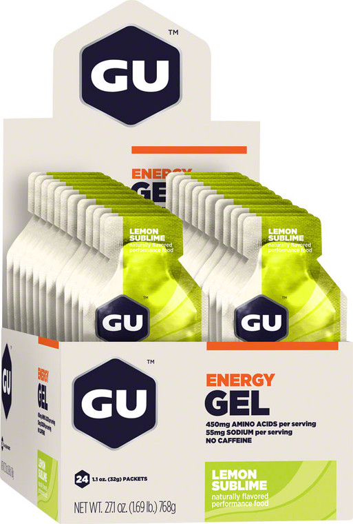 GU Energy Gel: Lemon Sublime, Box of 24