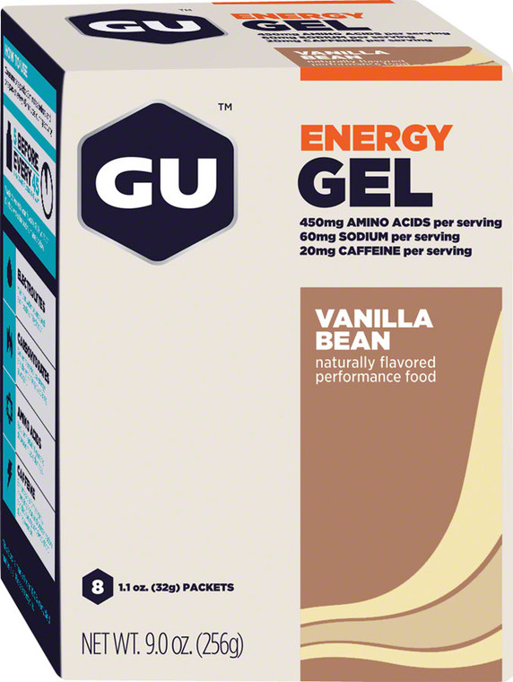 GU Energy Gel: Vanilla, Box of 8