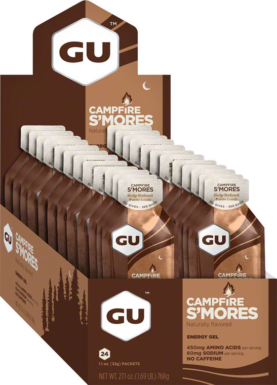 GU Energy Gel: Campfire S'mores, Box of 24