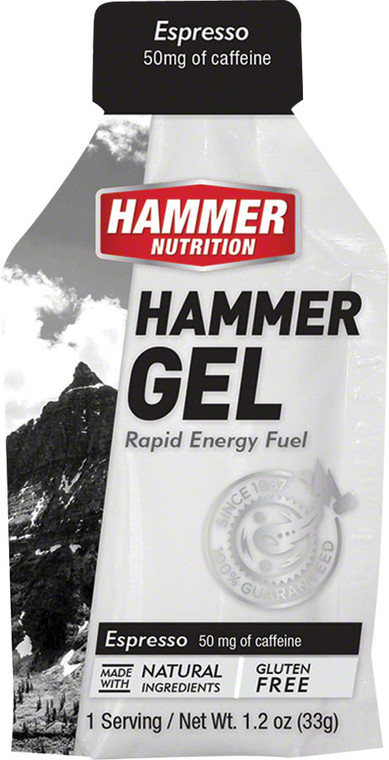 Hammer Gel: Espresso, 24 Single Serving Packets