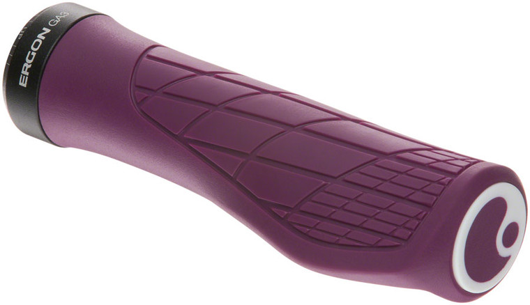 Ergon GA3 Grips - Purple Reign, Lock-On, Small