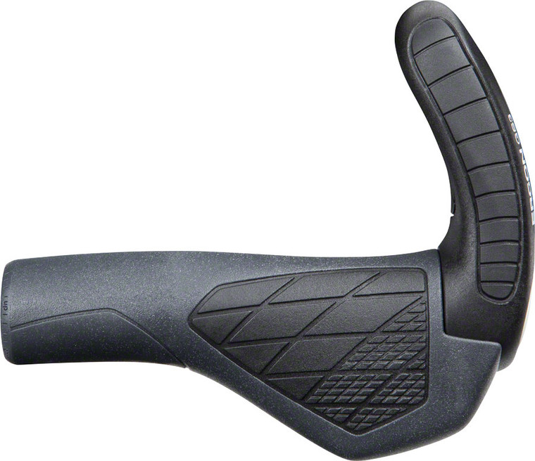 Ergon GS3 Grips - Black/Gray, Lock-On, Small