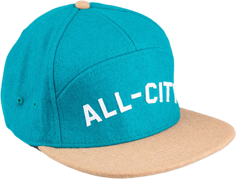 All-City Chome Dome 3.0 Cap - Cyan, White, Camel, One Size