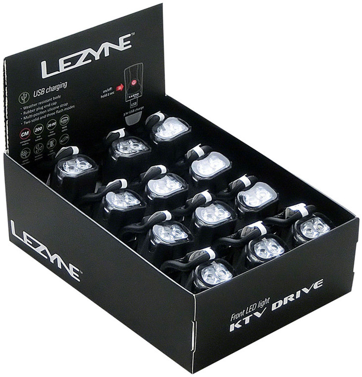Lezyne LED KTV Headlight: Box 12, Black
