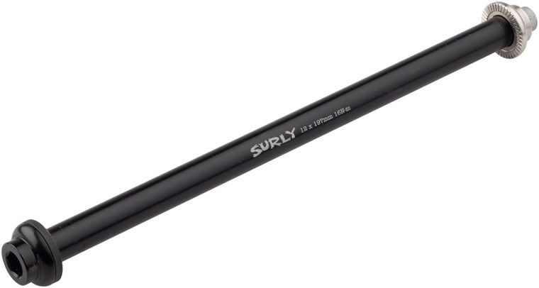 Surly Rear Thru-Axle - 12x197 mm, Chromoly, Black