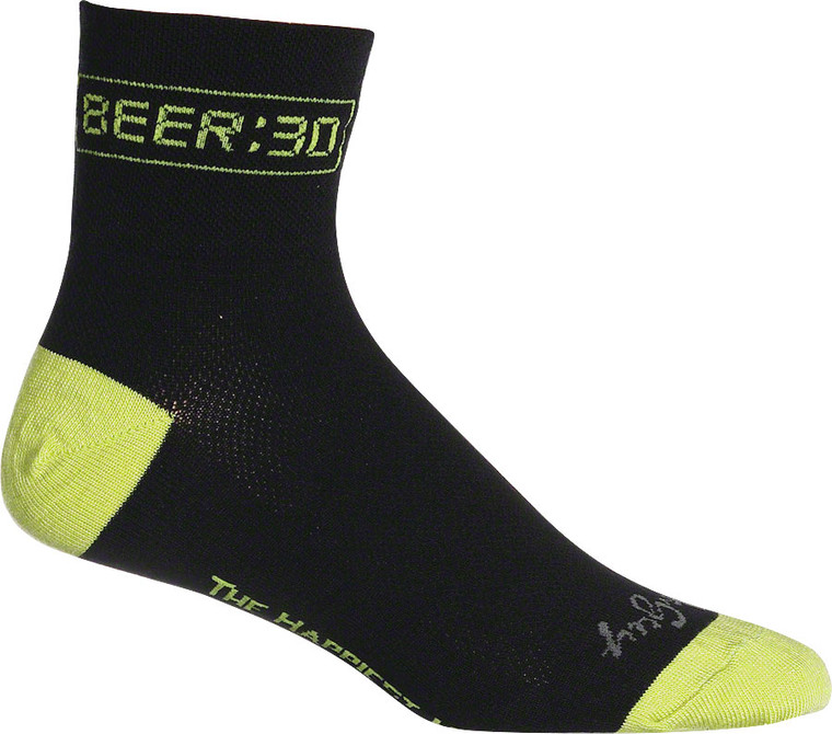 SockGuy Classic Beer:30 Socks | 3 inch | Black