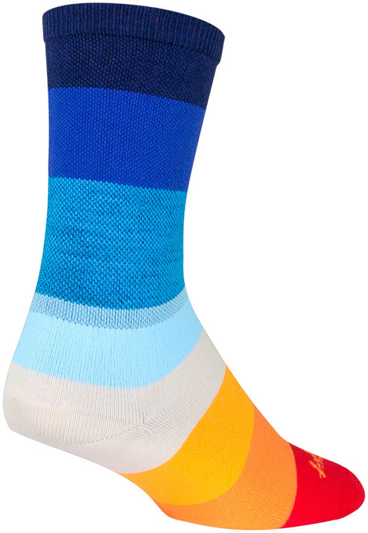 SockGuy 70's Crew Socks | 6 inch | Blue