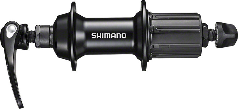 Shimano FH-RS400 Rear Hub - QR x 130mm, Rim Brake, HG 11 Road, Black, 36H