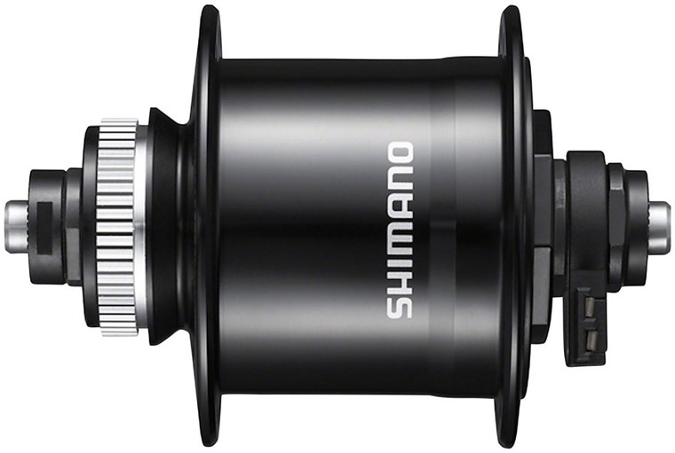 Shimano Metrea DH-UR700-3D Dynamo Front Hub - QRx100mm, Center-Lock, Black, 36h