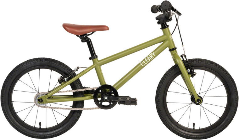 Cleary Bikes Hedgehog 16" Single Speed Bike - Desert Green/Cream