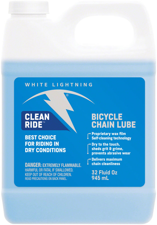 White Lightning Clean Ride Bike Chain Wax Lube - 32 fl oz, Bulk