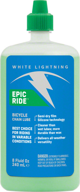 White Lightning Epic Ride Bike Chain Lube - 8 fl oz, Drip