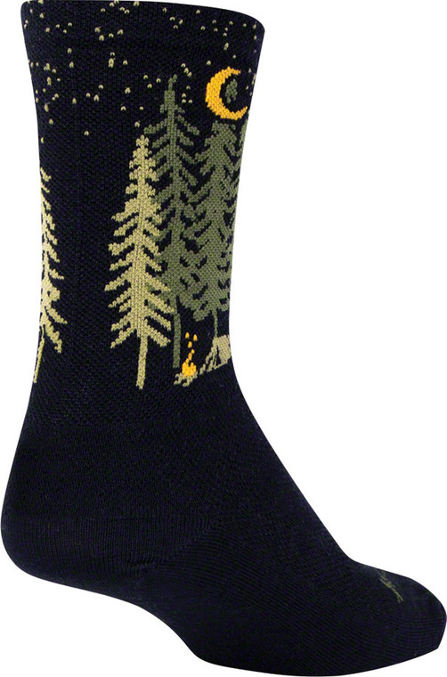 SockGuy Camper Wool Socks | 6 inch | Black