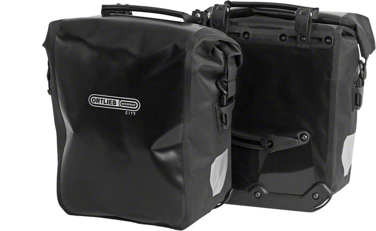 Ortlieb Front-Roller City Front Pannier: Pair Black