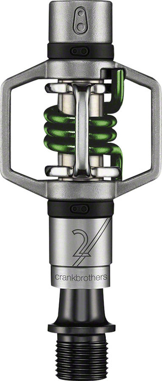 Crank Brothers Egg Beater 2 Pedals - Dual Sided Clipless, 9/16", Green