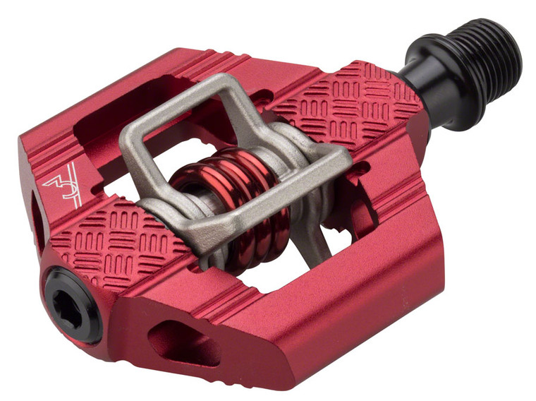 Crank Brothers Candy 3 Pedals - Dual Sided Clipless, Aluminum, 9/16", Dark Red