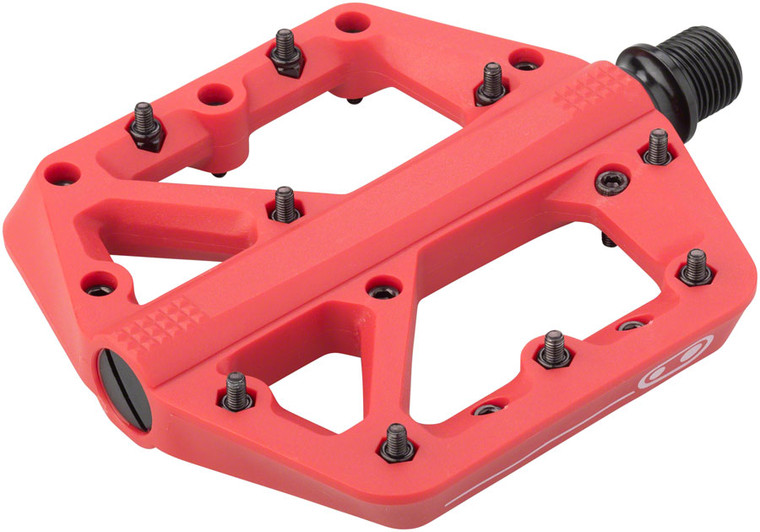 Crank Brothers Stamp 1 Pedals - Platform, Composite, 9/16", Red, Small