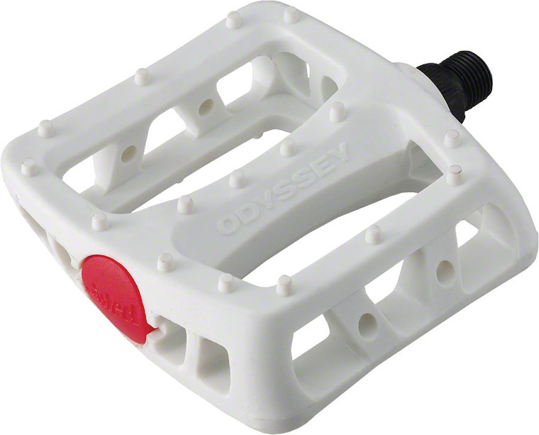 Odyssey Twisted PC Pedals - Platform, Composite/Plastic, 9/16", White