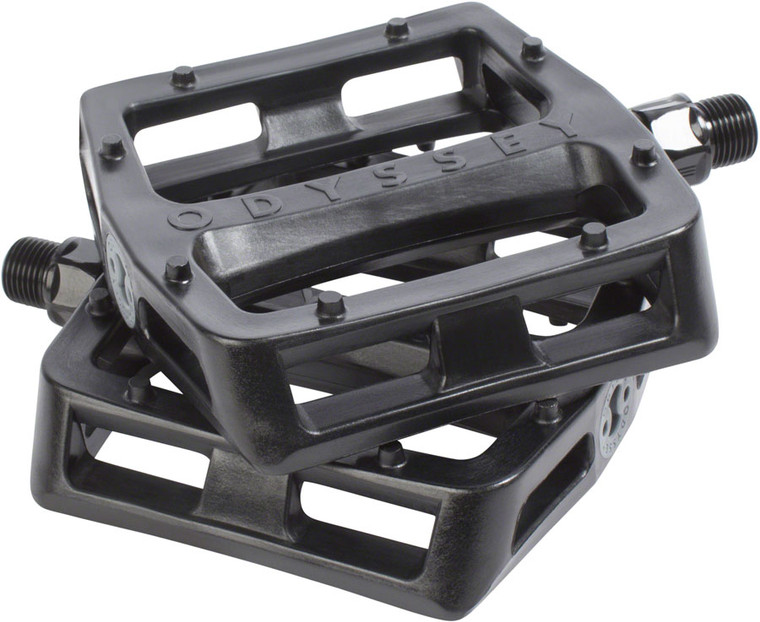 Odyssey Grandstand Pedals - Platform, Composite/Plastic, 9/16", Black