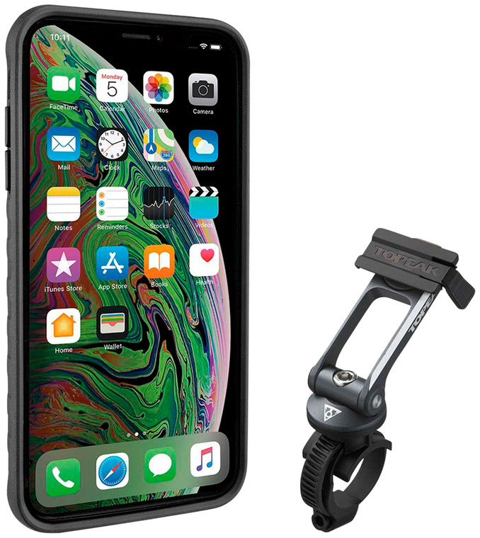 Topeak Ridecase with Mount - Fits iPhone XS MAX, Black/Gray