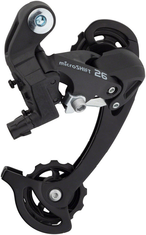 microSHIFT M26 Rear Derailleur - 8,9 Speed, Long Cage, Black