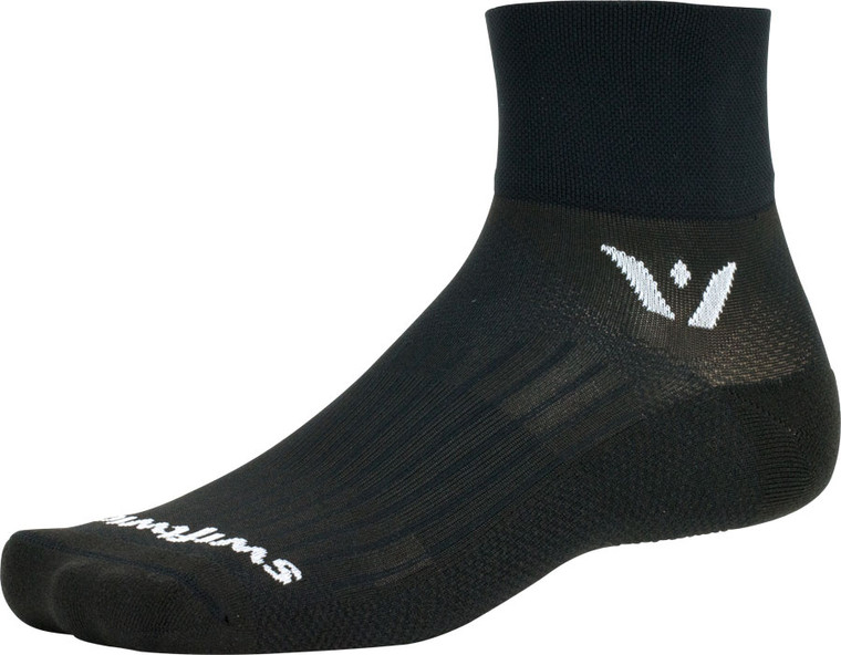 Swiftwick Aspire Two Socks | 2 inch | Black