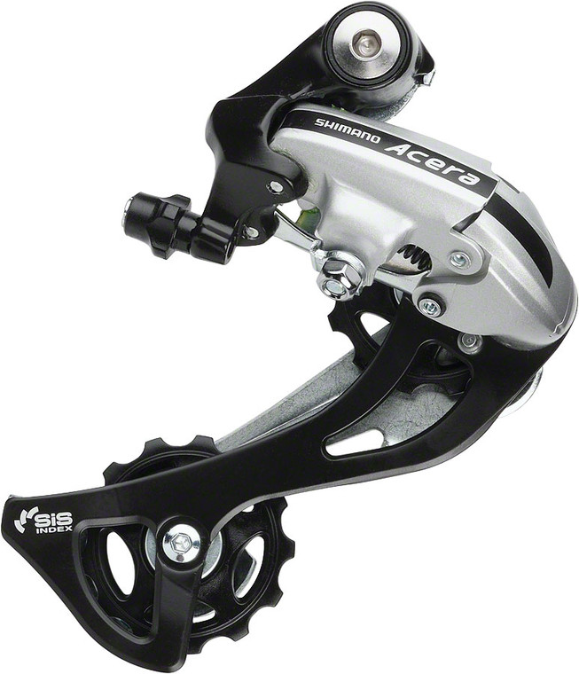 Shimano Acera RD-M360-SGS Rear Derailleur - 7,8 Speed, Long Cage, Silver