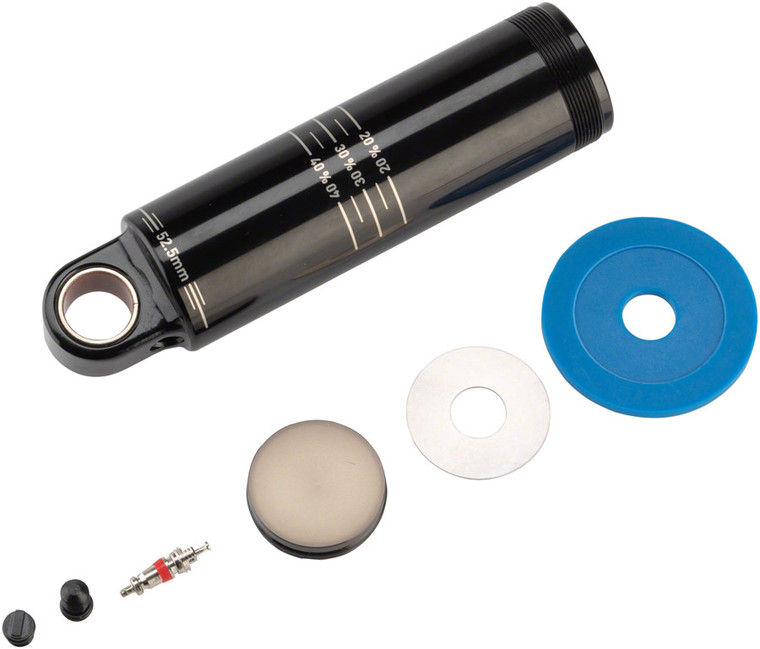 RockShox Damper Body/IFP - Standard Eyelet, 52.5mm stroke (55mm plus 2.5mm Travel Spacer), Deluxe (A1), Super Deluxe (A1), Fast Black