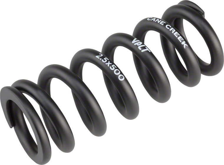 Cane Creek VALT Lightweight Steel Spring for Coil Shock 2.50"/63mmx500lbs Black 