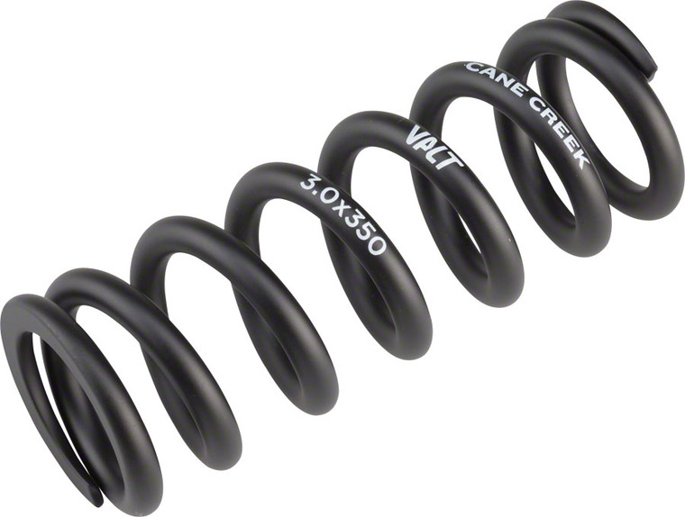 Cane Creek VALT Lightweight Steel Coil Rear Shock Spring 3.00"/76mmx350lb Black