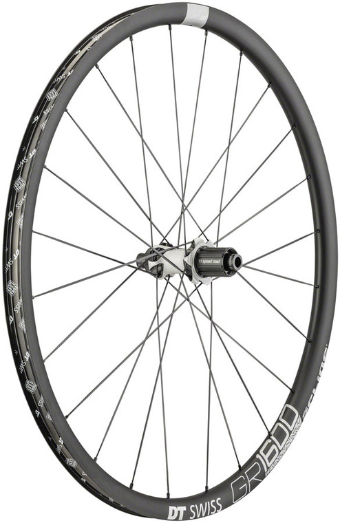 DT Swiss GR 1600 Rear Wheel - 700, 12 x 142mm/QR x 135mm, Center-Lock/6-Bolt, HG 11/XDR, Black