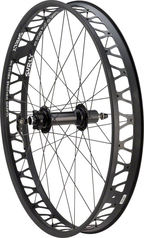 Quality Wheels Formula/Other Brother Darryl Rear Rear Wheel - 26" Fat, 12 x 197mm/QR x 190mm, 6-Bolt, HG 11, Black