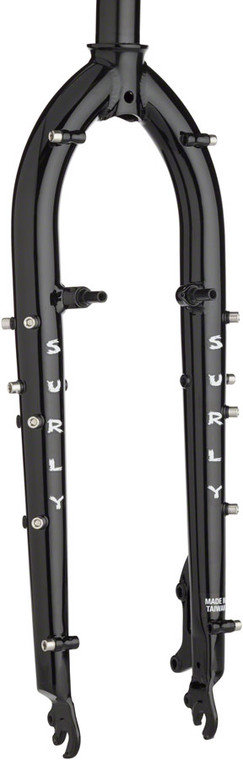 Surly Ogre Fork: 29", 1-1/8", Canti, Black