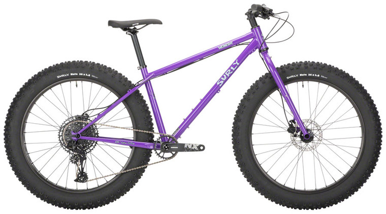 Surly Wednesday Fat Bike | 26" Steel | All-Natural Grape