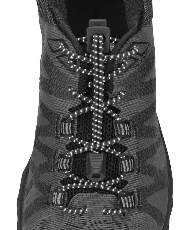 Nathan Run Laces Reflective: One Size Fits All, Black