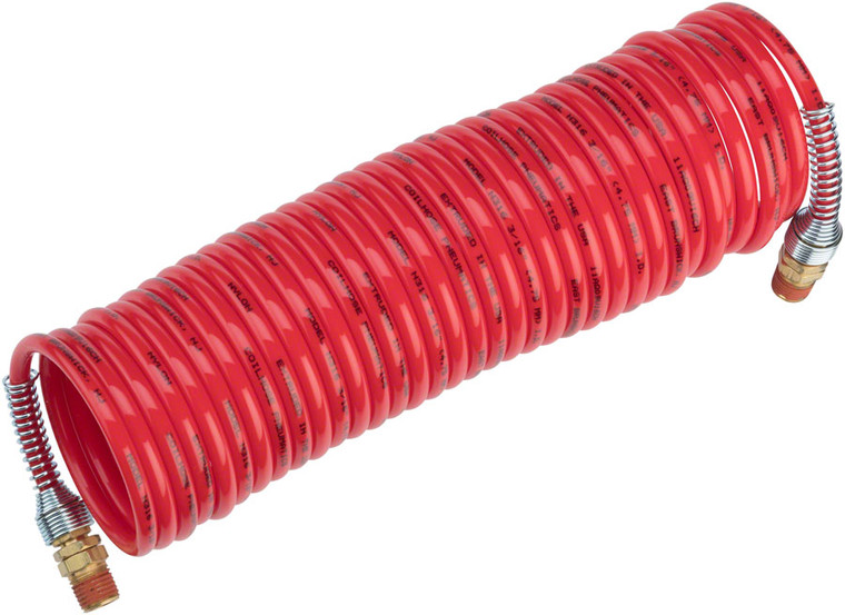 Prestacycle High Pressure Coil Hose: 25-foot, Red