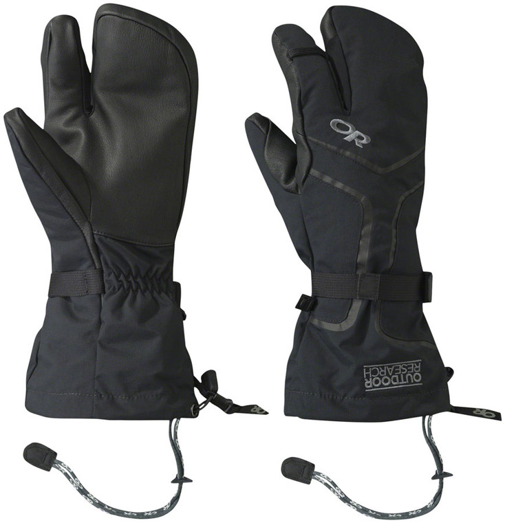 Outdoor Research Highcamp 3-Finger Gloves | Black