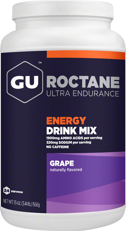 GU Roctane Energy Drink Mix: Grape, 24 Serving Canister