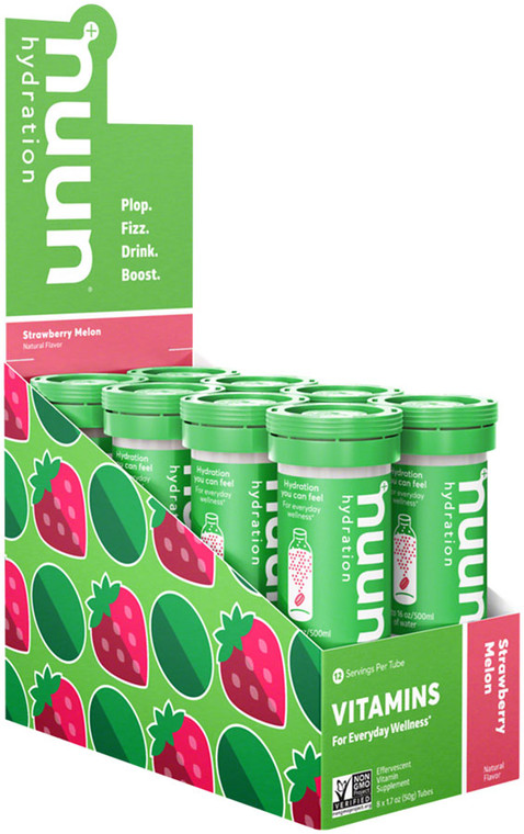 Nuun Vitamins Hydration Tablets: Strawberry Melon, Box of 8