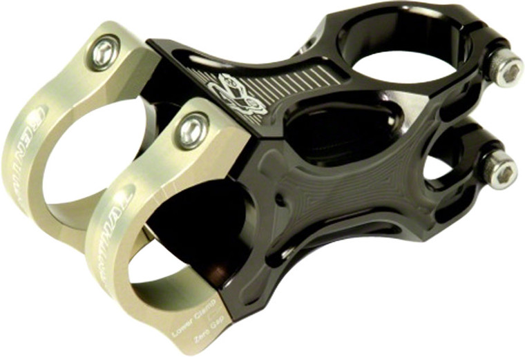 Renthal Apex Stem - 60mm, 31.8 Clamp, +/-6, 1 1/8", Aluminum, Black/Gold